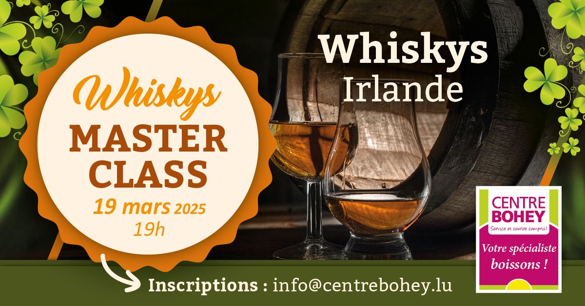 Masterclass whiskys Irlande